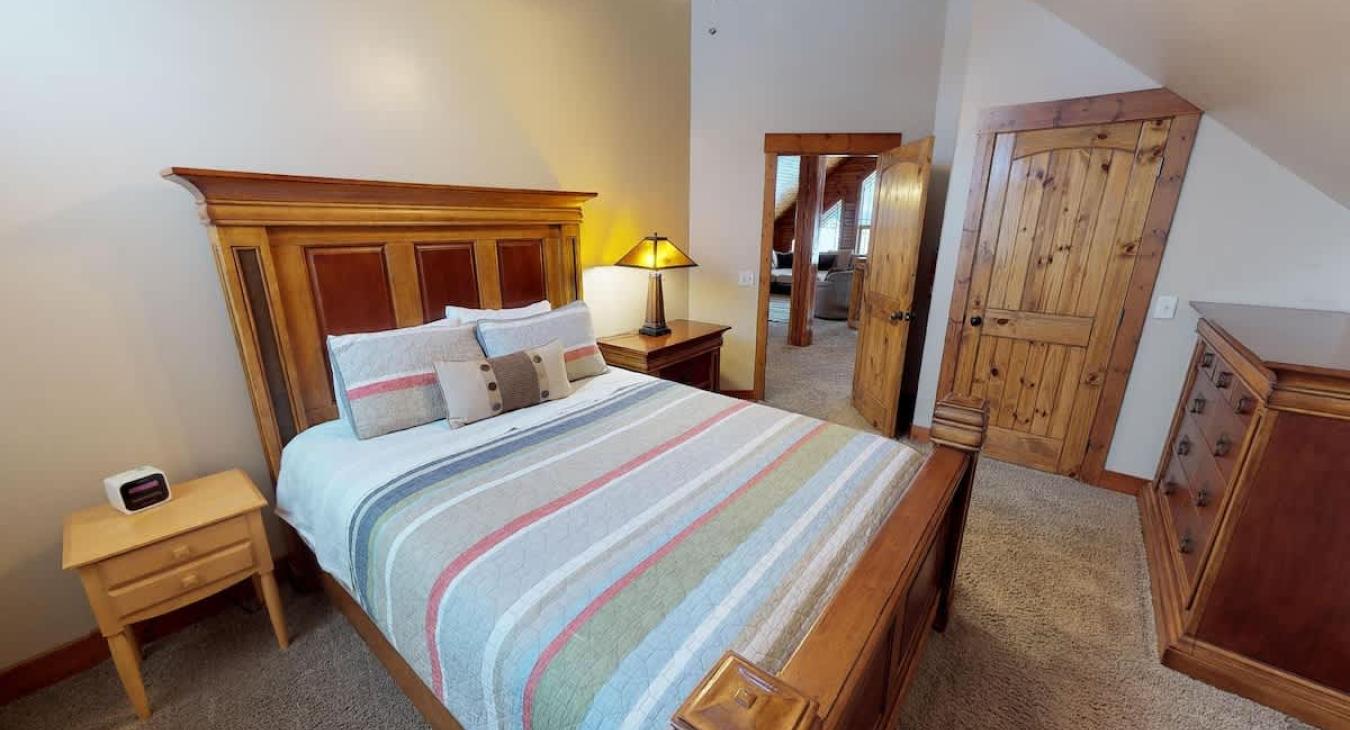 Enjoy this cozy bedroom to relax after a long day.