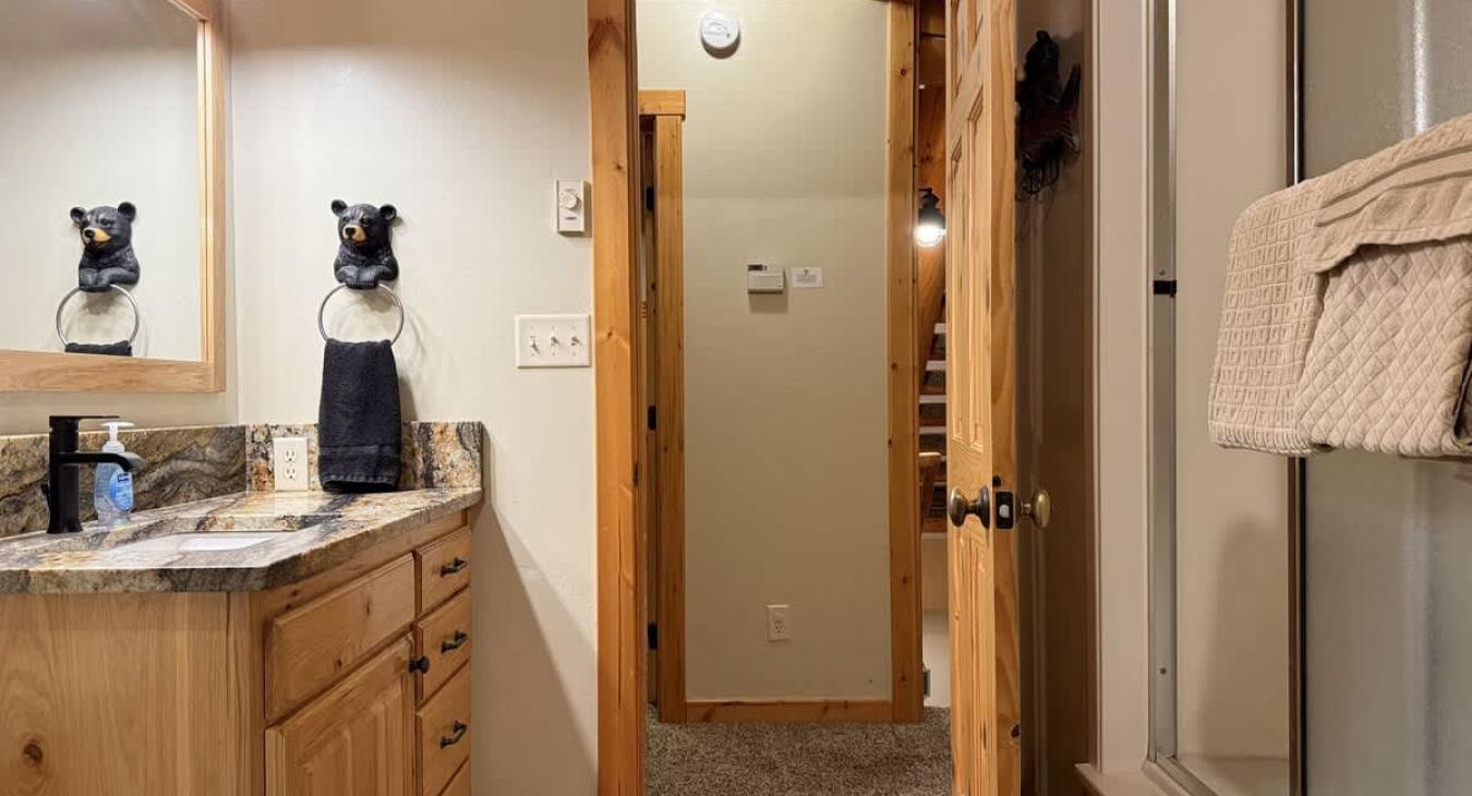 Access to the other rooms and living room through the hallway.