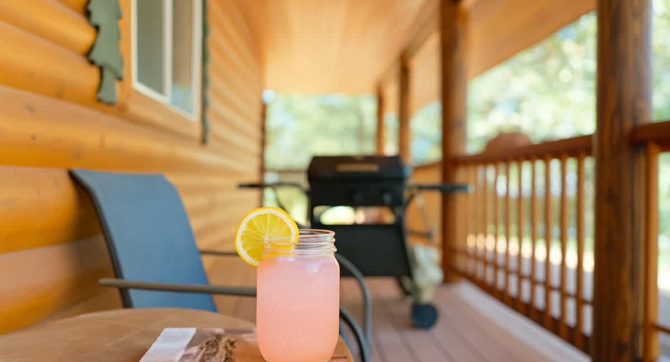 Grill is located on the deck for your use.