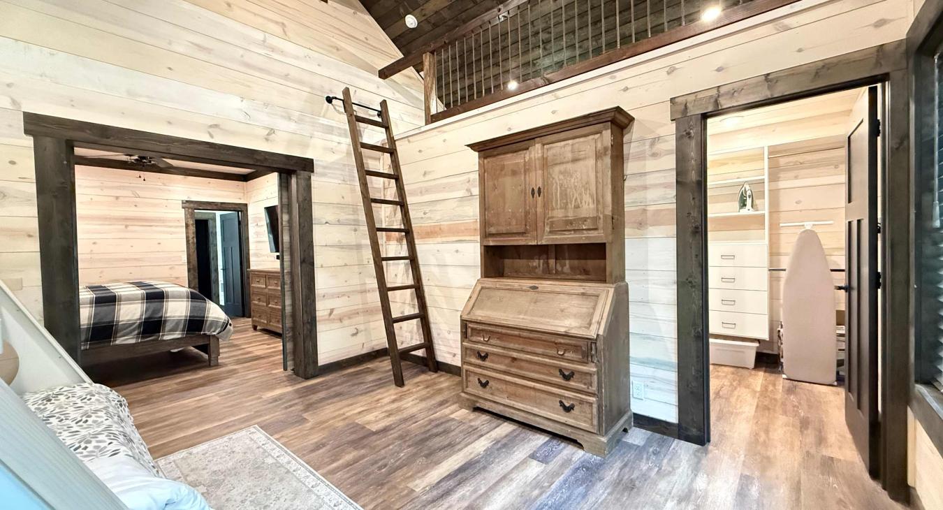 Bedroom #2 with twin trundles with walk in closet and climb in loft.