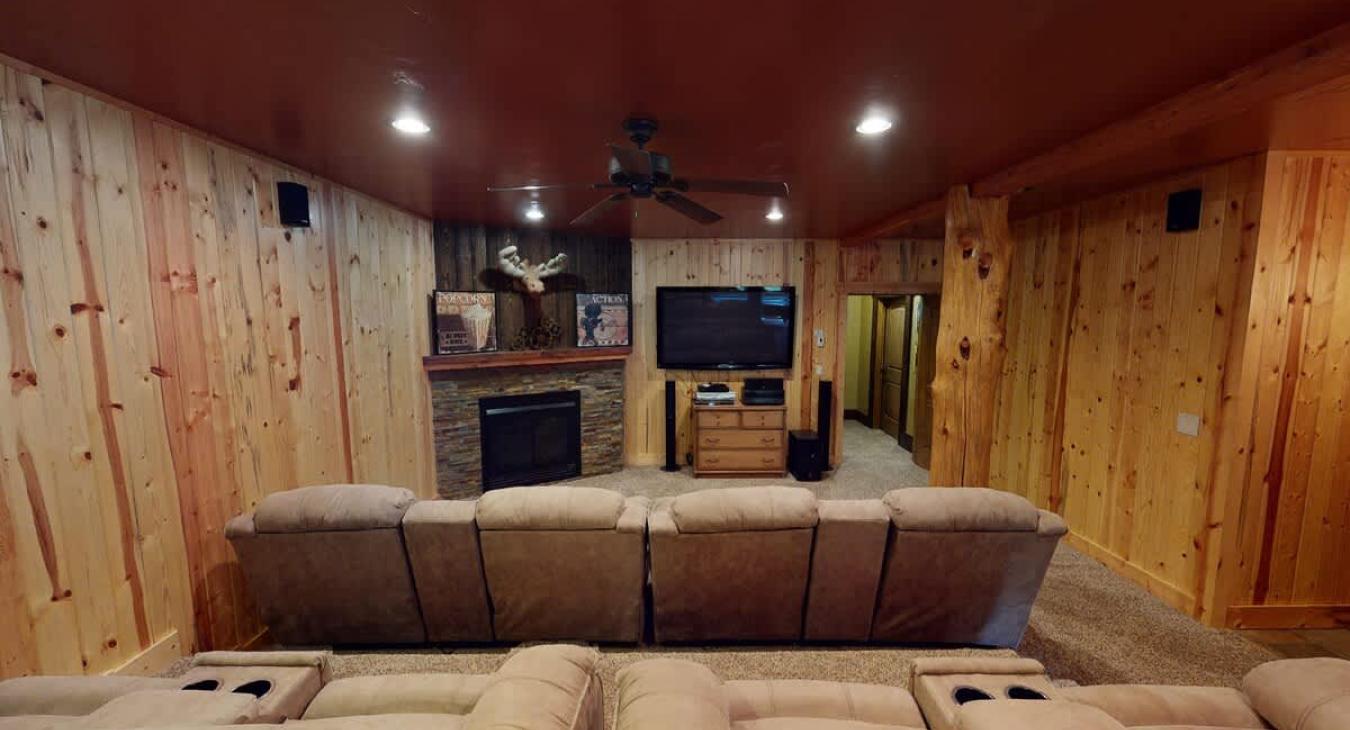 Relax in this comfortable living room with entertainment or each other's company.