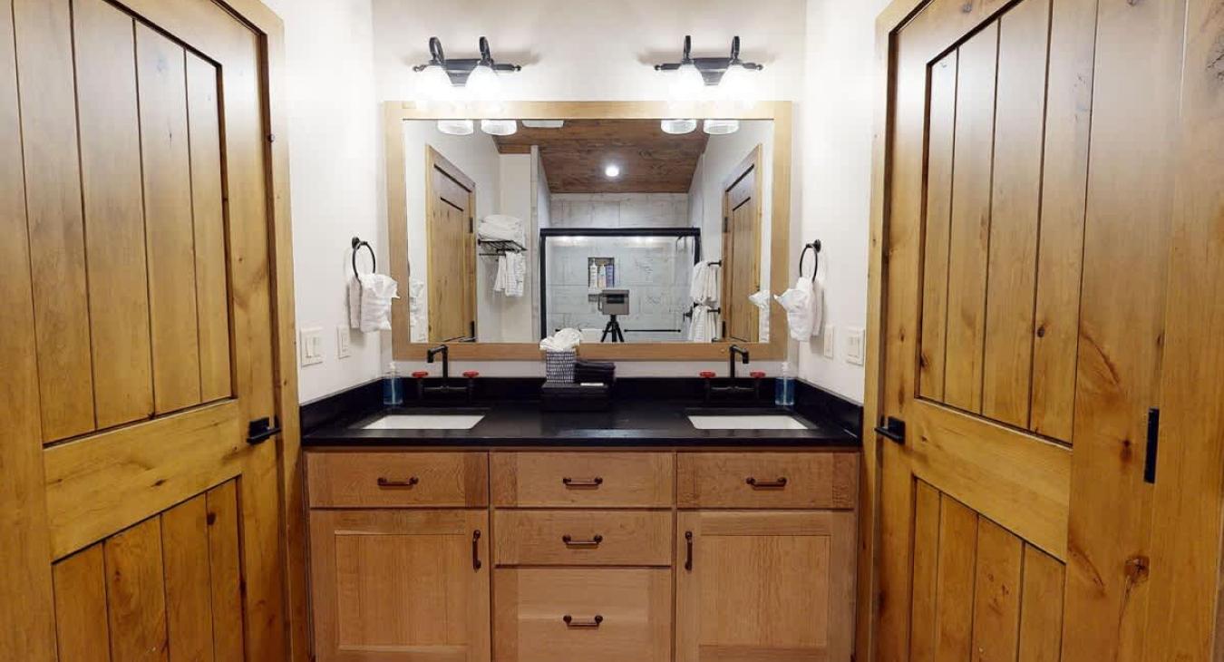 Jack and Jill bathroom vanity.