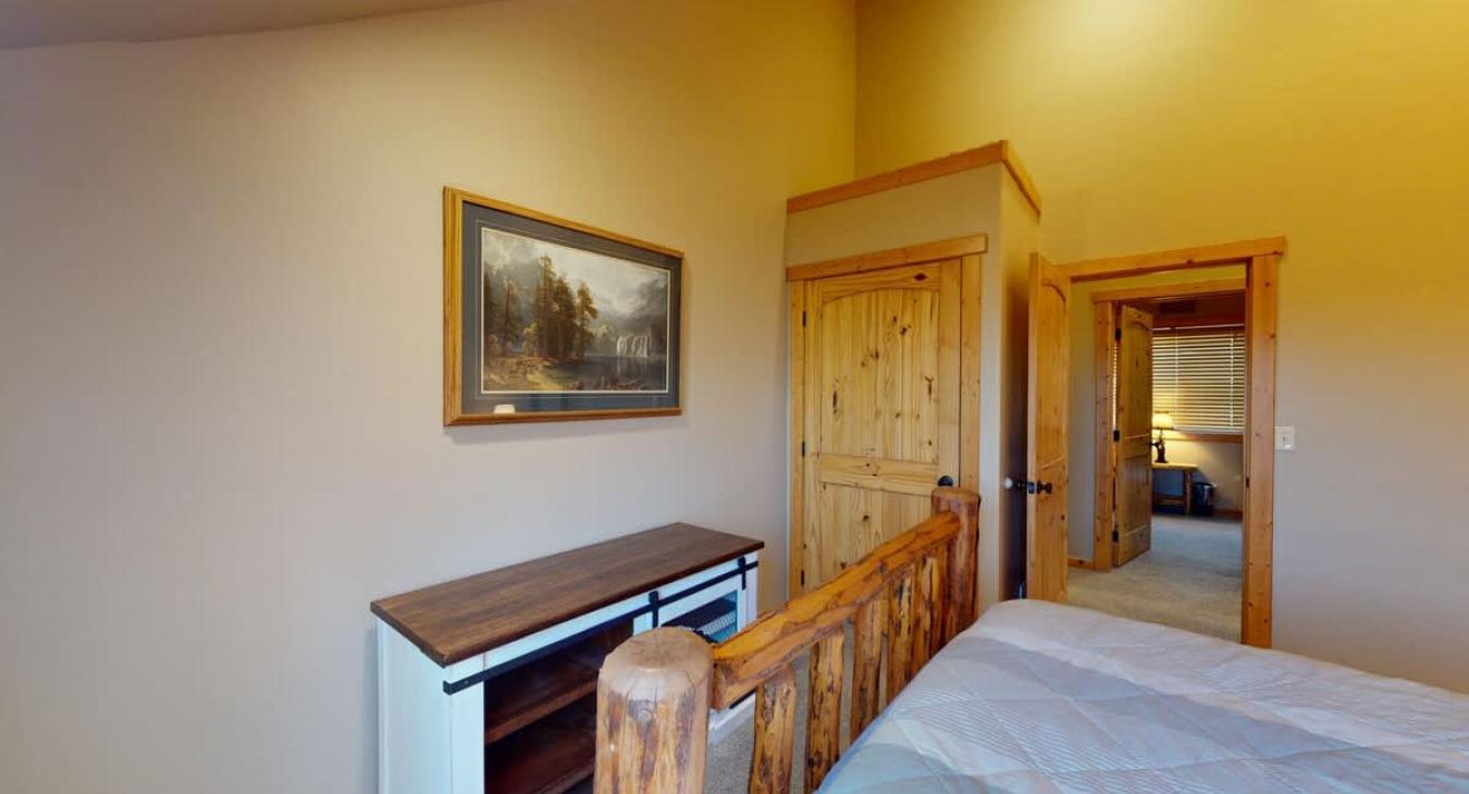 Closet easily accessible to store your items.