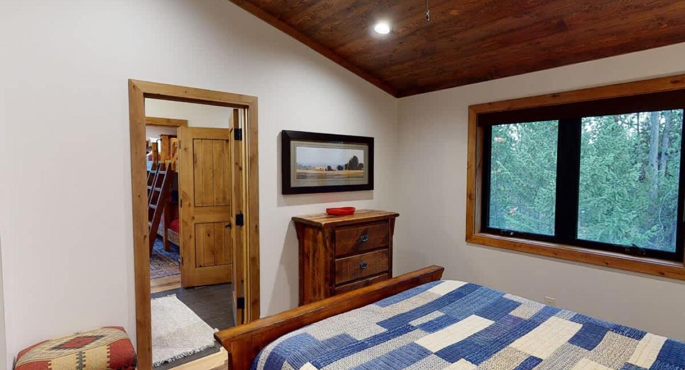 View of the Jack and Jill bathroom from the first bedroom.