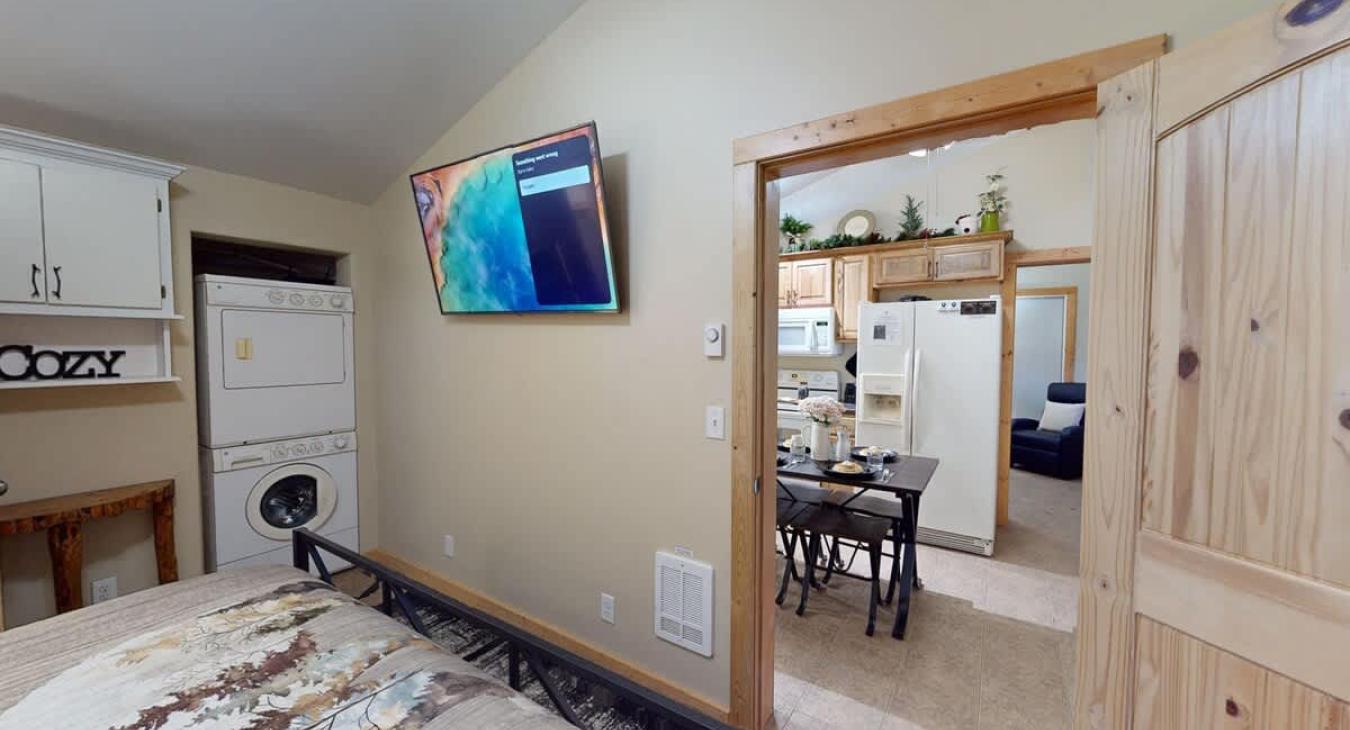 A television is located here to unwind.