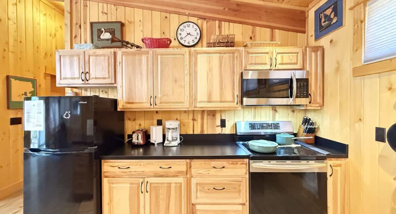 Full kitchen to prepare your meals at home.