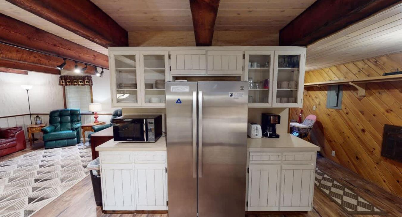 Prepare a home cooked meal in the fully equipped kitchen.