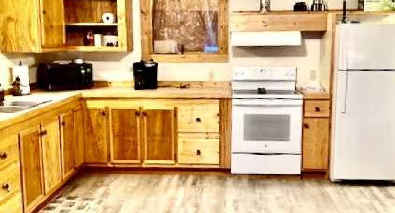 Large ope kitchen to make that perfect summertime meal.
