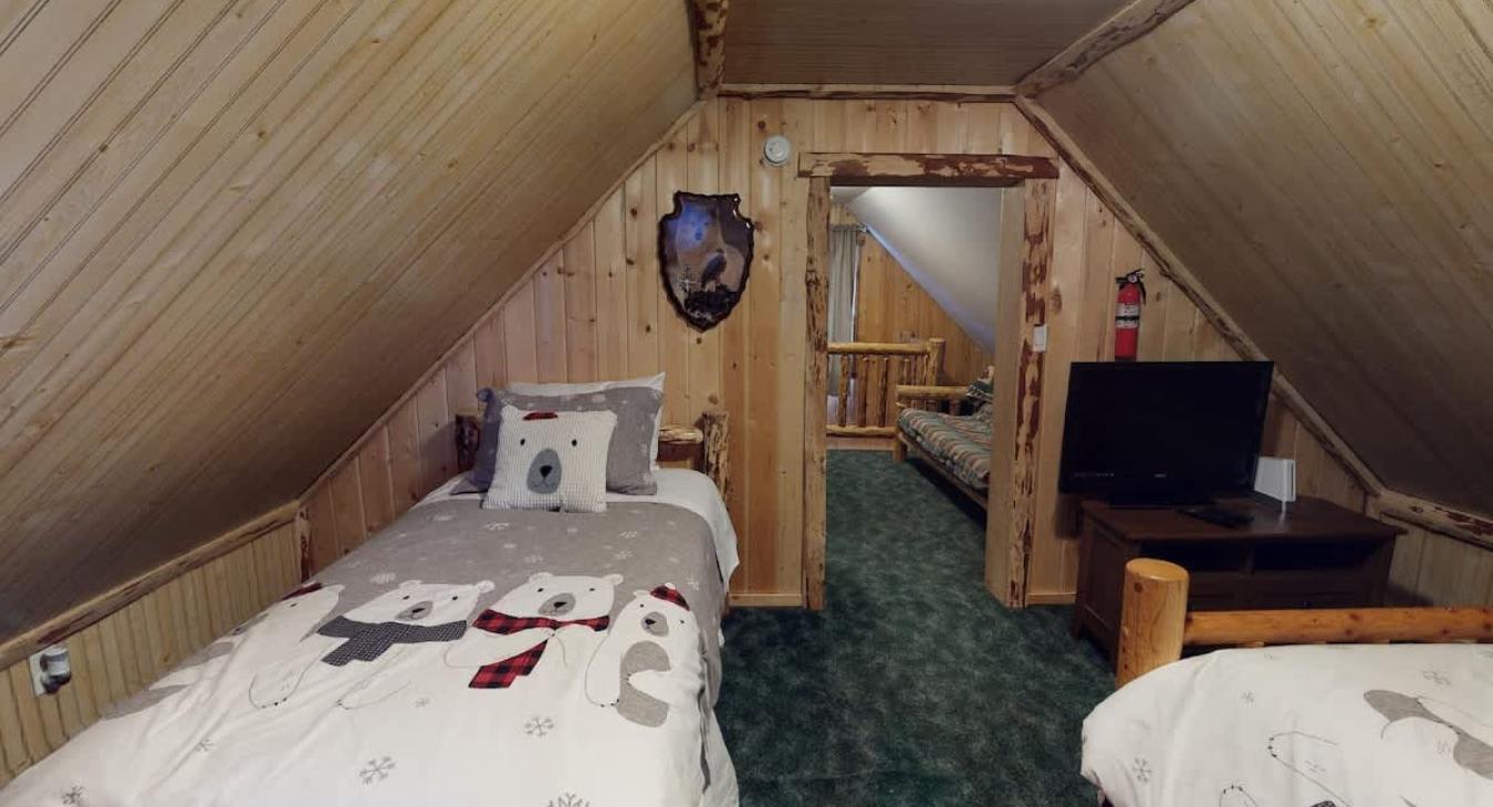 Access to the other bedroom is just through here.