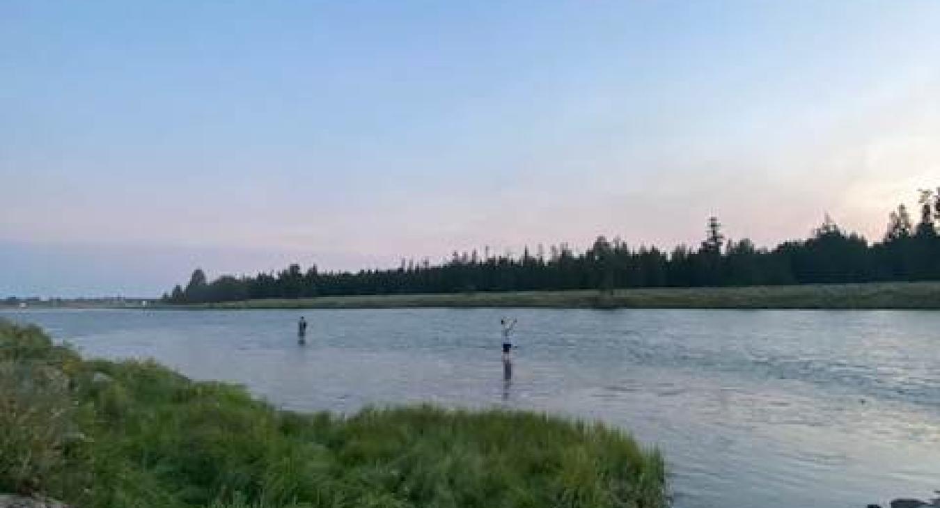 Fishing nearby on the Henrys fork. Close enough to walk.