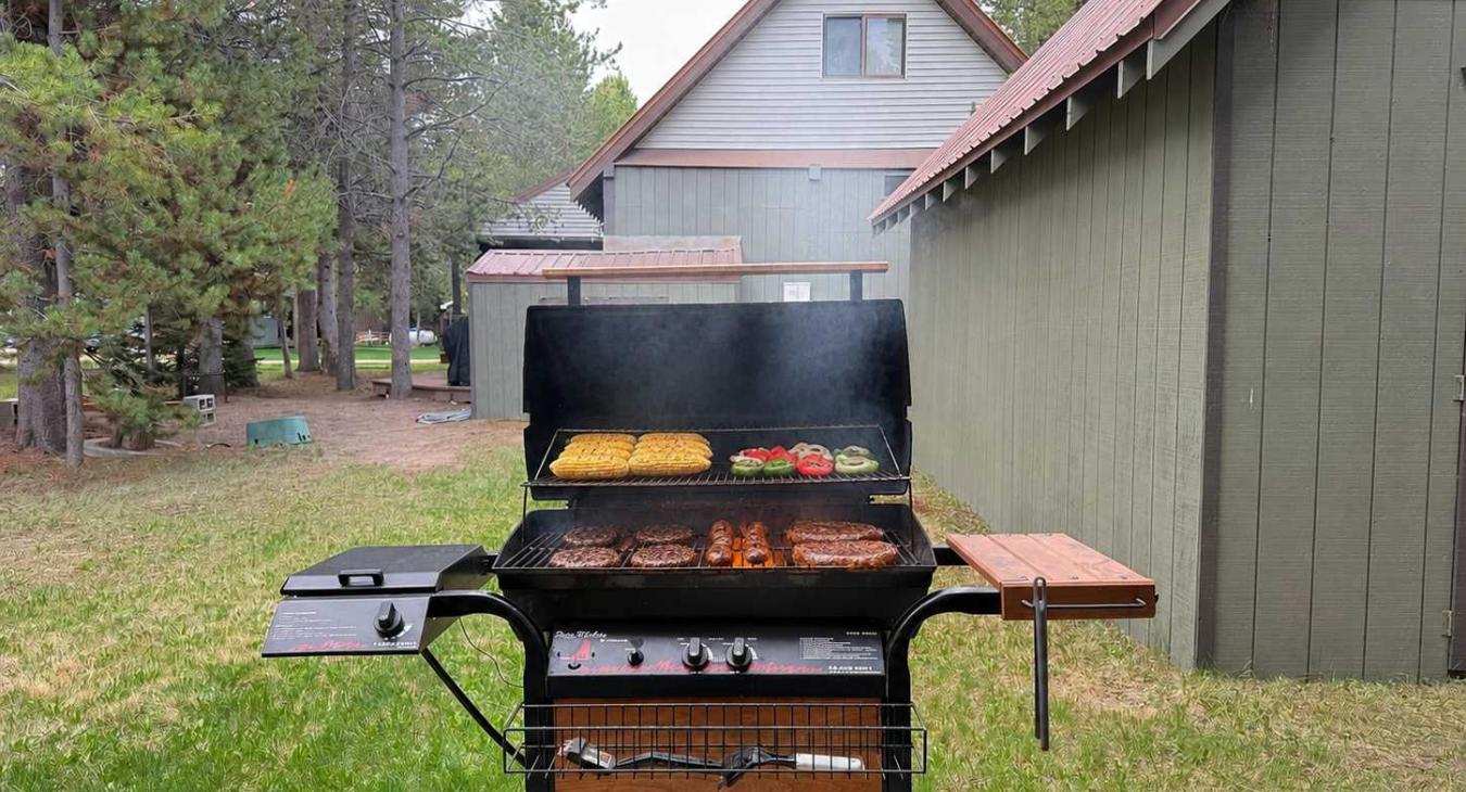 BBQ grill with propane for you to grill up that delicious meal.