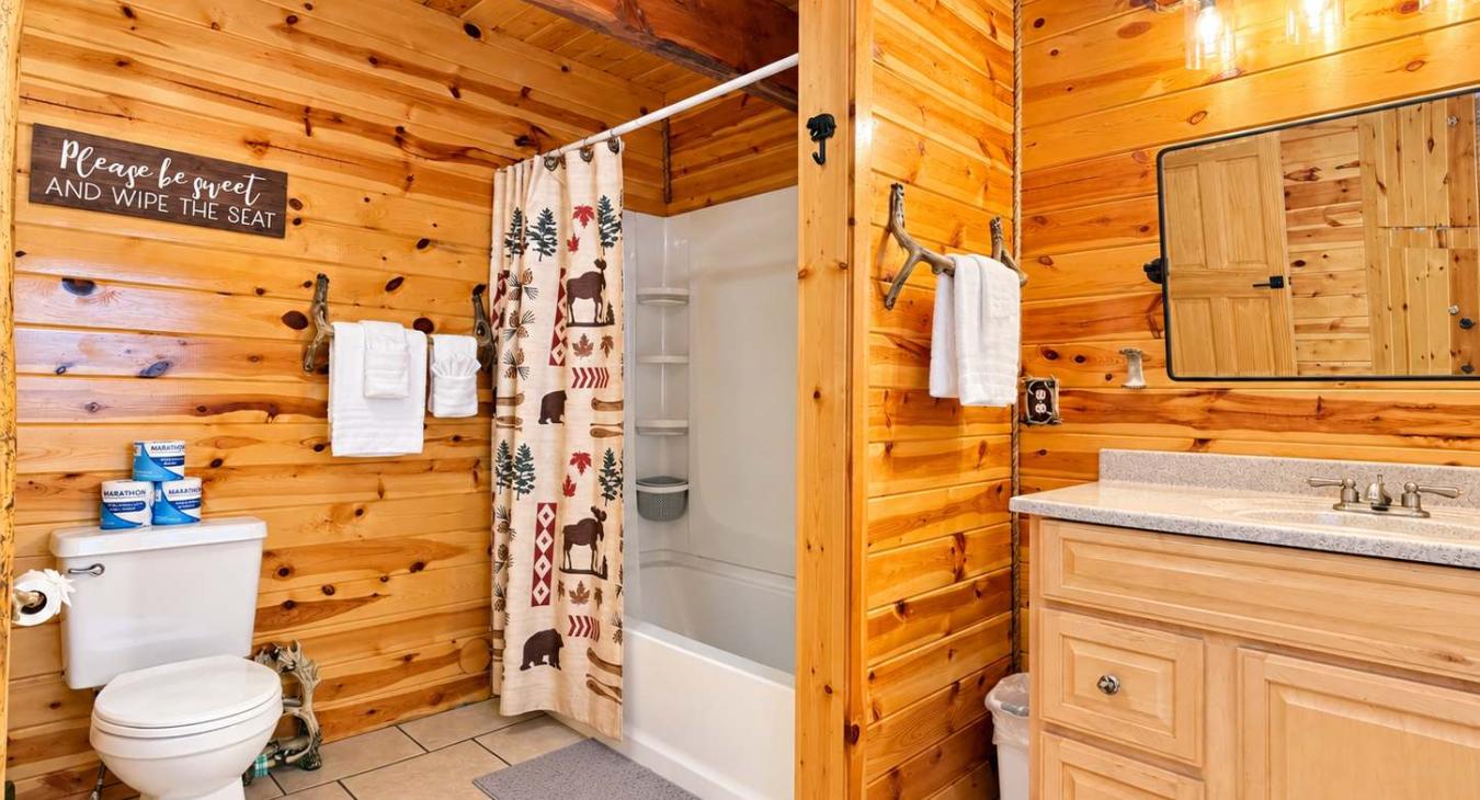 Full spacious Main Bathroom.