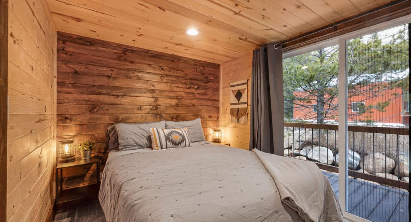 Bedroom #1 located on the main level with a Queen size bed.