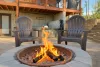 Cozy up around the fire pit while the kids are in the hot tub.