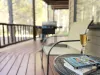 Relax on the front porch with a glass of wine