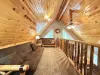 Upstairs loft with 2 full size futons for extra beds.