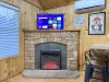 Cozy up by the fire after a beautiful day outdoors.
