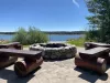 Firepit with seating.