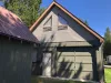 Cabin is located above the garage.
