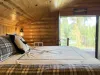 Access to the deck is available from the double doors.