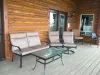 More seating available on the deck.