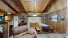 Cozy living and dining area for you to cozy up by the fire or enjoy your meal at the table.