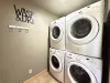 2 sets of washer and dryer are provided for your use. Hot tub towels are provided in the closet.
