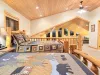 2 Queen size beds are located in the loft to sleep more guests.