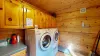 Laundry room with full size washer and dryer.