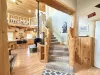 View of the stairs from the entry way.