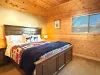 The first bedroom is equipped with a King size bed.