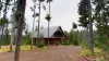 This cabin is nestled in the towering trees of Island Park.