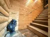 Stairs to the living area