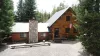 This cabin is nestled right in the trees for the perfect escape.