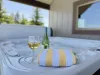 Enjoy the hot tub after a long day exploring.