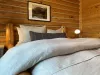 Bedroom #1 located on the main floor with a Queen size bed.