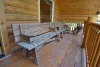 Benches on deck to enjoy your beautiful surroundings.