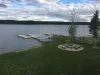 Boat launch located right on the cabin.
