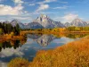 The Tetons located a few hours away.