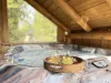 Relax and enjoy the hot tub.
