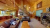 Living room with fireplace.