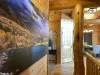 The artwork in the cabin is a perfect reflection of the natural beauty surrounding Island Park. The walls are adorned with beautiful artwork that captures the beautiful the area, showing landscapes of the nearby mountains and the river.