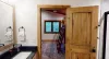 View of the bunk room from the connected Jack and Jill bathroom.