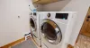 Full size washer and dryer. Laundry detergent is provided for all your laundry needs during your stay.