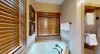 Relax during your stay in the spacious soaking tub.