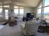 Living room area right off the entrance.