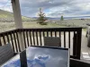 Outdoor table on the patio.