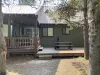 Patio with swing and picnic table is available for your use.