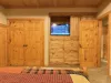 Storage is included in the room in the closet and drawers.