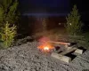 Nice seating around the fire pit area.